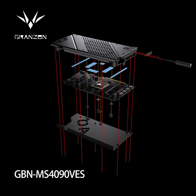 Rtx 4090 Water Block Full Cover - บล็อกน้ำระบายความร้อน GPU Granzon สำหรับการ์ดจอ MSI GeForce
