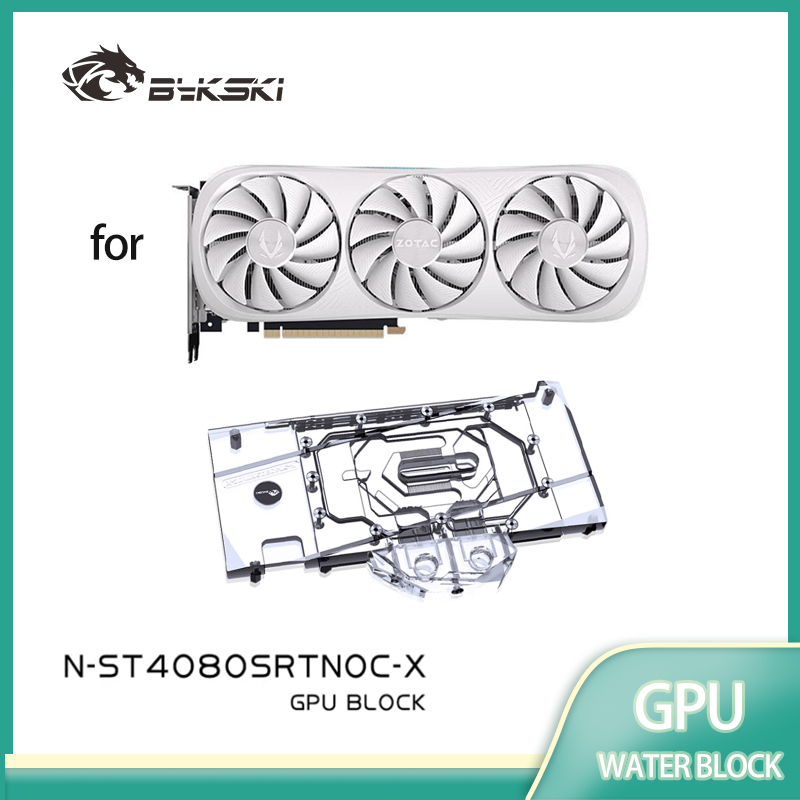 Rtx 4080 Water Cooling Block - บล็อกระบายความร้อน GPU Bykski สำหรับการ์ดจอ ZOTAC RTX