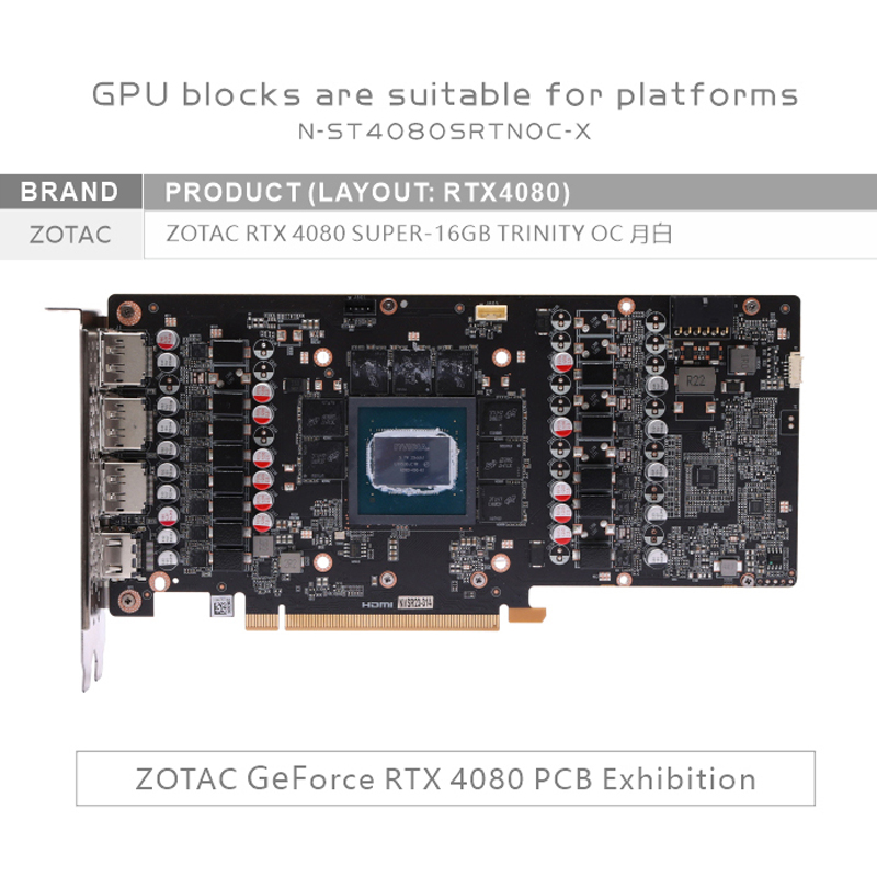 Bykski N-ST4080SRTNOC-X บล็อก  - Rtx 4080 Water Cooling Block บทวิจารณ์และราคา