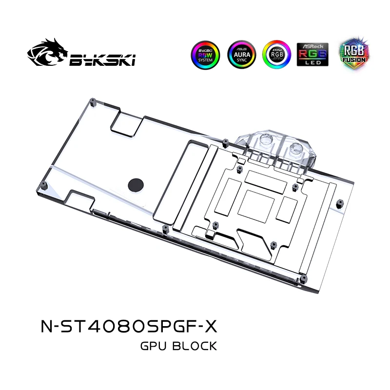 บล็อกระบายความร้อน GPU Bykski  - Rtx 4080 Water Cooling Block บทวิจารณ์และราคา