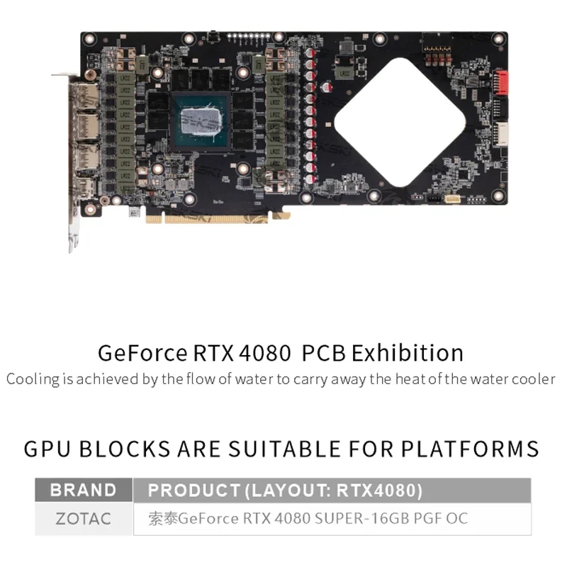 บล็อก GPU Bykski N-ST4080SPGF- - Rtx 4080 Water Cooling Block บทวิจารณ์และราคา
