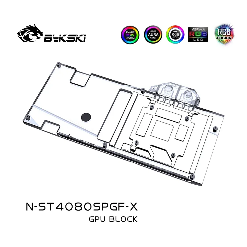 บล็อก GPU Bykski N-ST4080SPGF- - Rtx 4080 Water Cooling Block บทวิจารณ์และราคา