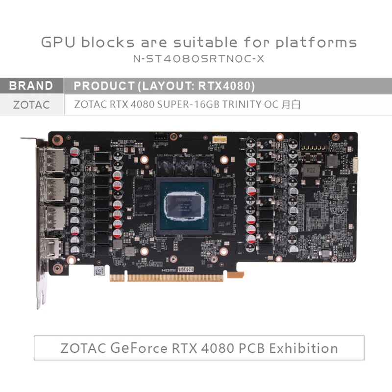 บล็อกระบายความร้อน GPU Bykski  - Rtx 4080 Water Cooling Block บทวิจารณ์และราคา