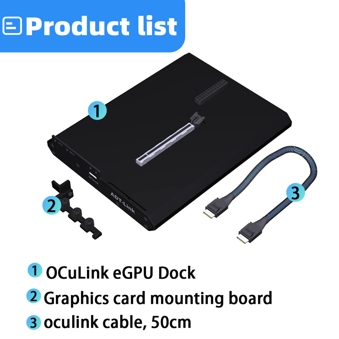 แท่นเชื่อมต่อ eGPU OCuLink PCI - Oculink Gpu Dock Station บทวิจารณ์และราคา